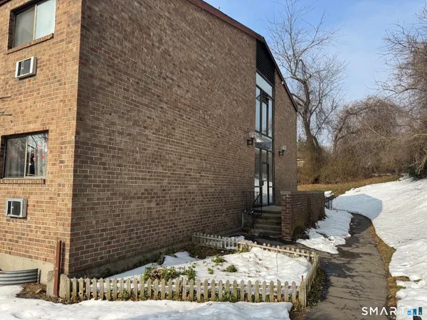 a building view with a outdoor space