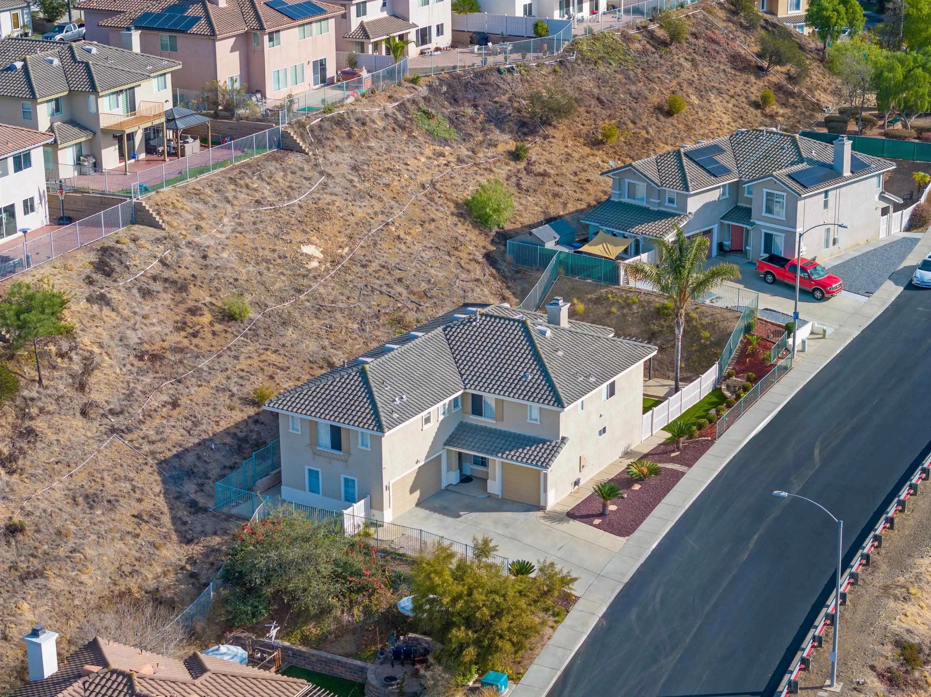 2168 Pointe Parkway Spring Valley, CA 91978 - Photo 46 of 50 an aerial view of residential houses with outdoor space