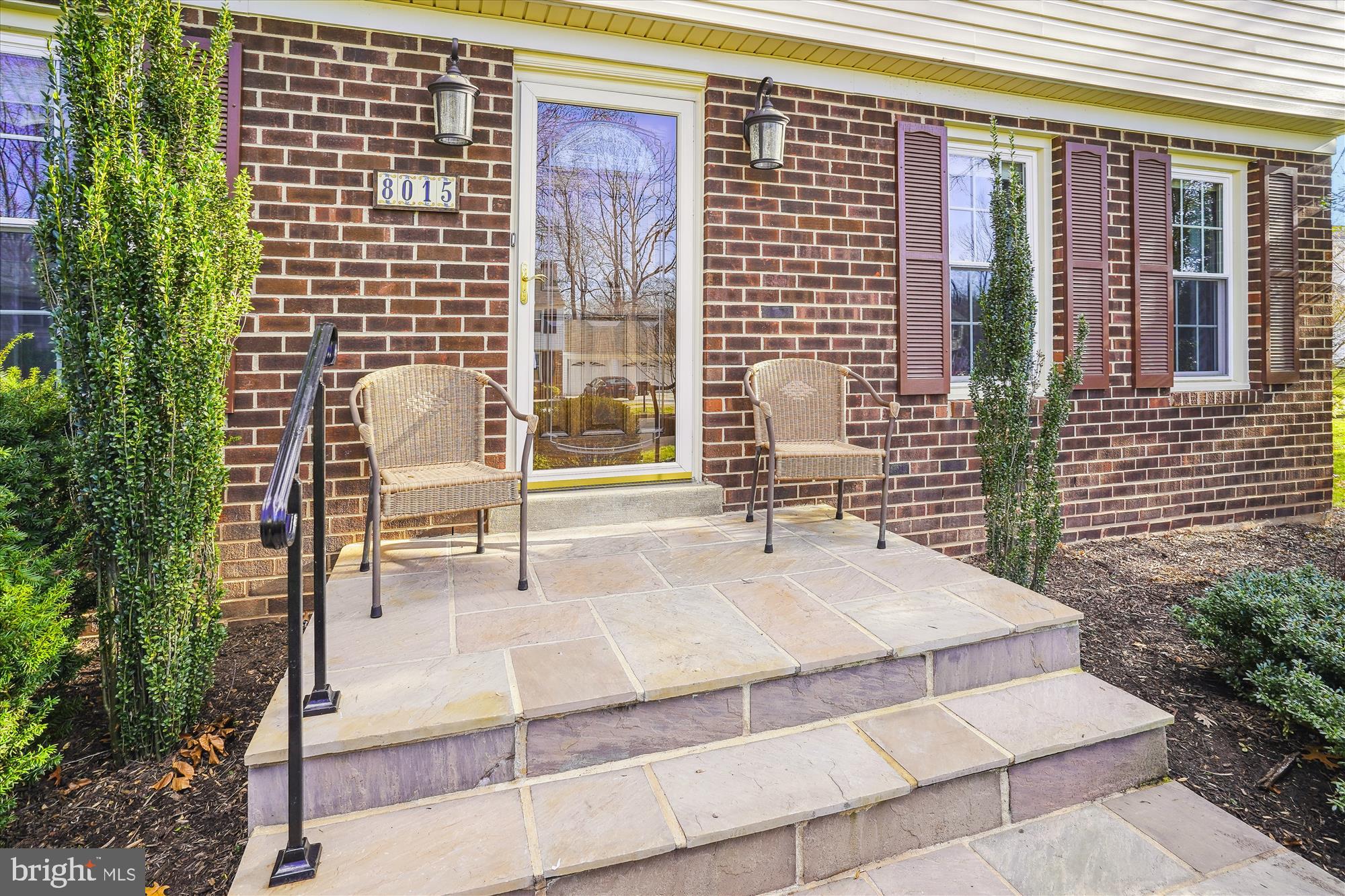 8015 Sunset Path Court Springfield, VA 22153 - Photo 2 of 40 Flagstone entrance way