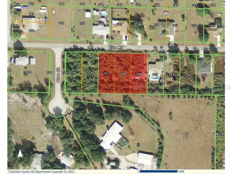 30161 Elm Road Punta Gorda, FL 33982 - Photo 1 of 1 Land/Lot - Super triple lot parcel is 3/4 acre & backed by large acreage properties & double vacant lot beside.
