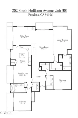 $1,300,000 | 202 South Holliston Avenue, Unit 301, Pasadena, CA 91106