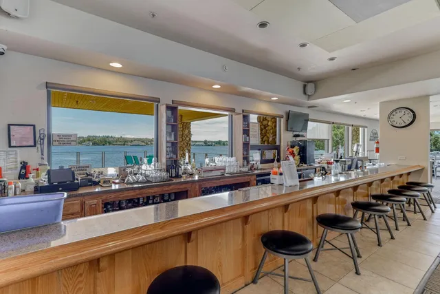 a view of a building with a floor to ceiling window