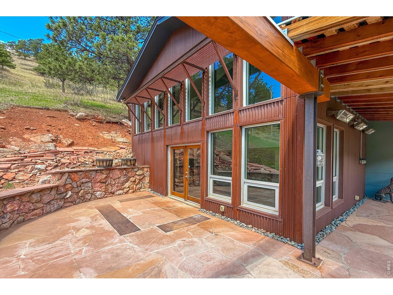 6709 Olde Stage Road Boulder, CO 80302 - Photo 6 of 44 West Patio and Heated Front Porch