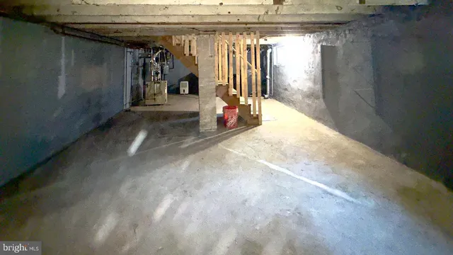 a view of a water heater room