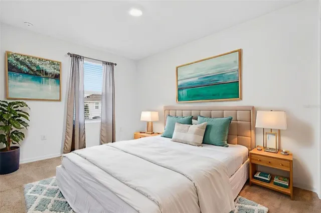 a view of an empty room and closet area