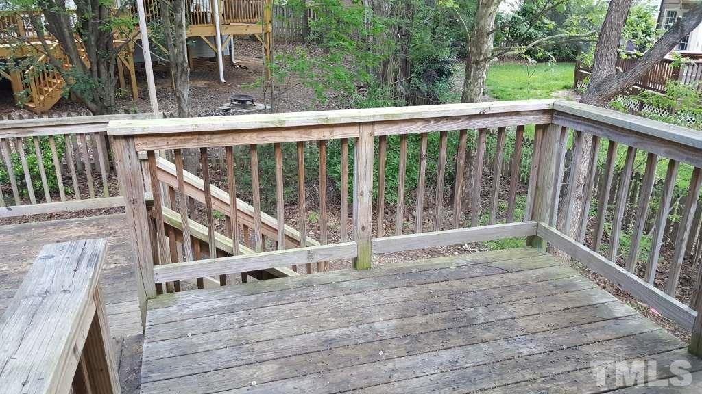 5313 Denmead Way Raleigh, NC 27613 - Photo 18 of 18 a balcony with wooden floor
