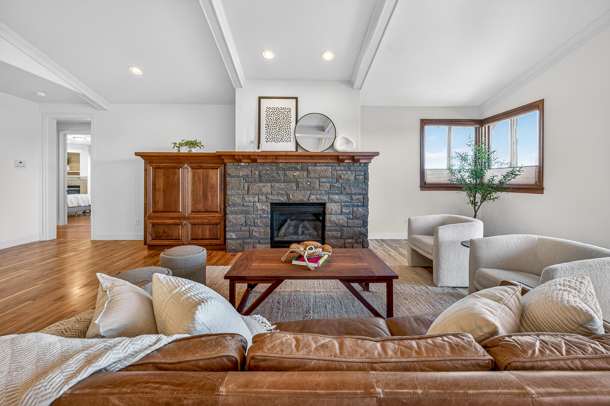 19305 Brookside Way Bend, OR 97702 - Photo 5 of 47 Custom stone fireplace.
