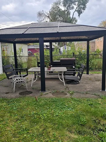 a patio view with patio