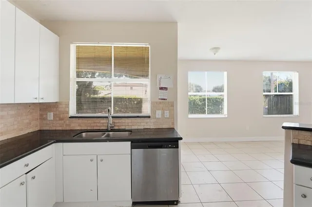 an empty room that has a window