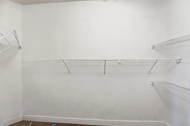 a close up view of racks on the wall