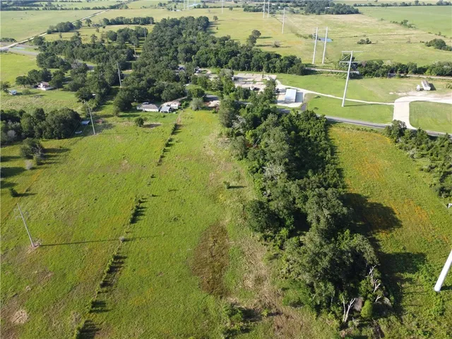 a view of a lake with a houses