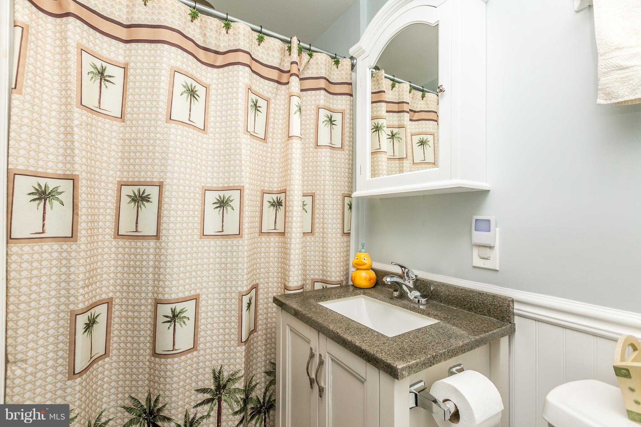 215 Dumbarton Road Baltimore, MD 21212 - Photo 28 of 30 a bathroom with a granite countertop toilet sink and mirror