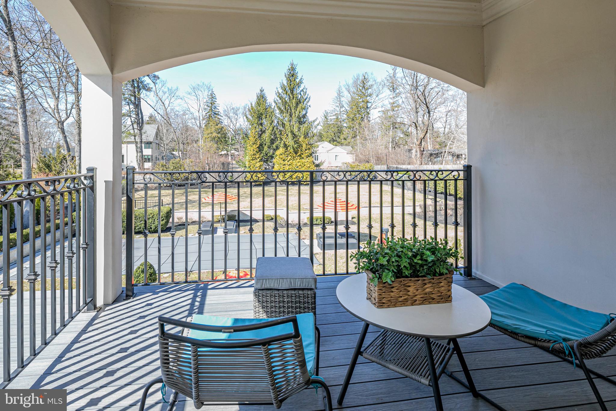 31 Westerly Road Princeton, NJ 08540 - Photo 26 of 47 a table and chairs in a balcony