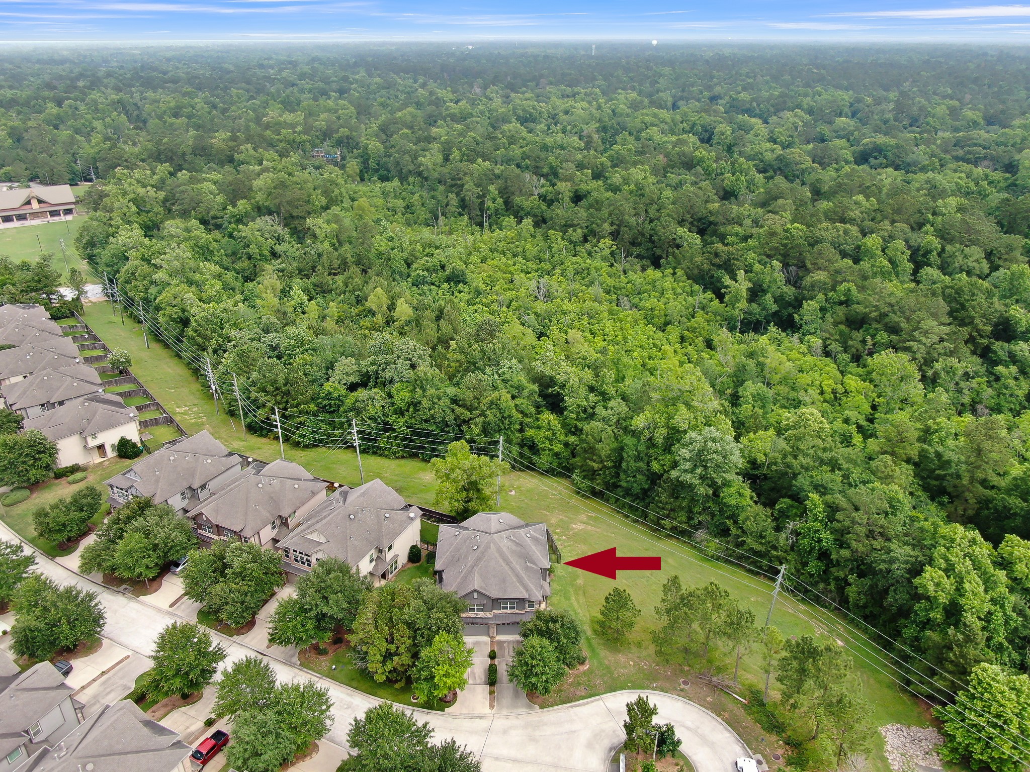 18 Aventura Place Spring, TX 77389 - Photo 41 of 43 an aerial view of residential houses with outdoor space and trees