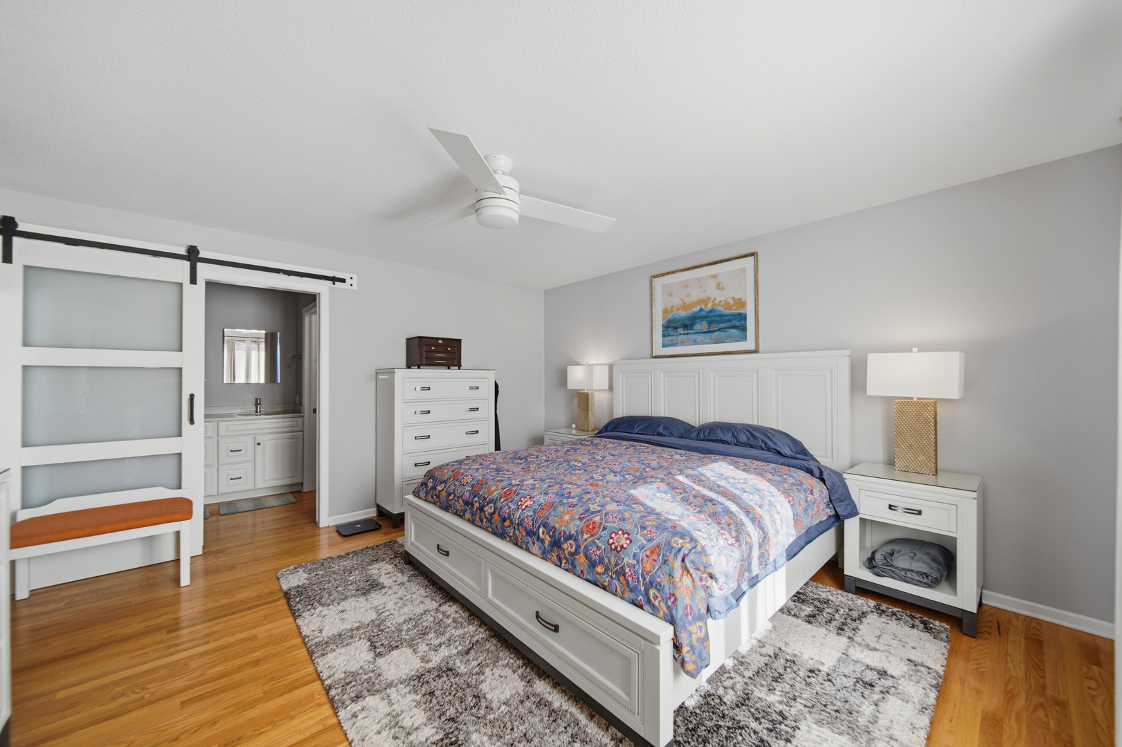 1101 Northridge Dixon, IL 61021 - Photo 18 of 45 a bedroom with a bed and a view of kitchen
