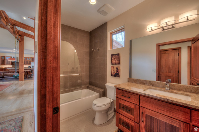 425 Amber Lane Moab, UT 84532 - Photo 15 of 27 Bathroom with vanity and shower / bathtub combination