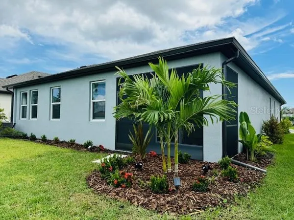 a house with a garden