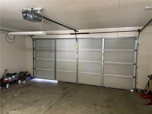 an empty room with white door