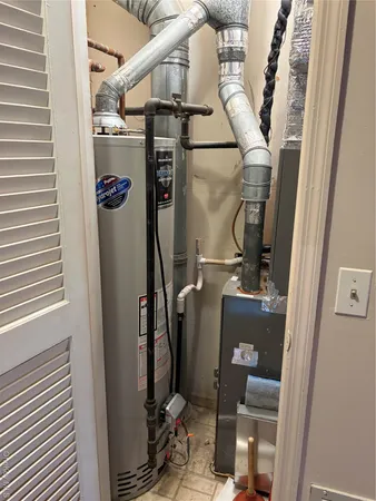 a view of storage and utility room