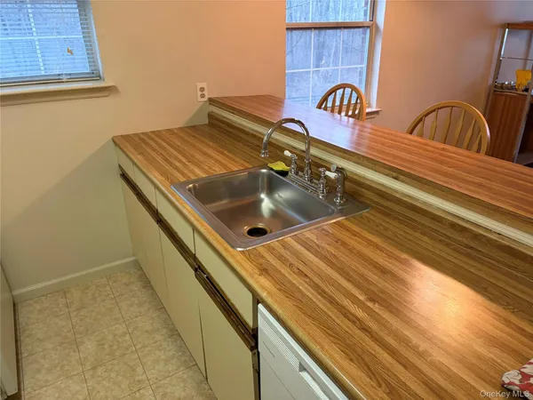 a close view of sink and washing machine