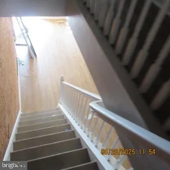 a view of a staircase