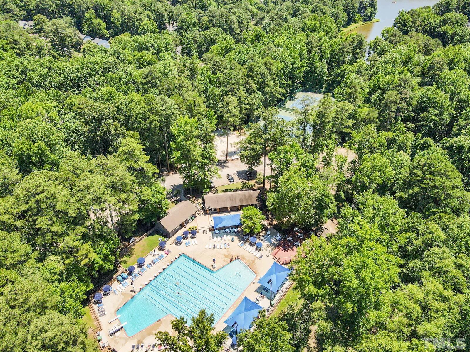 7500 Cadbury Court, Unit 101 Raleigh, NC 27615 - Photo 38 of 41 an aerial view of residential house with outdoor space