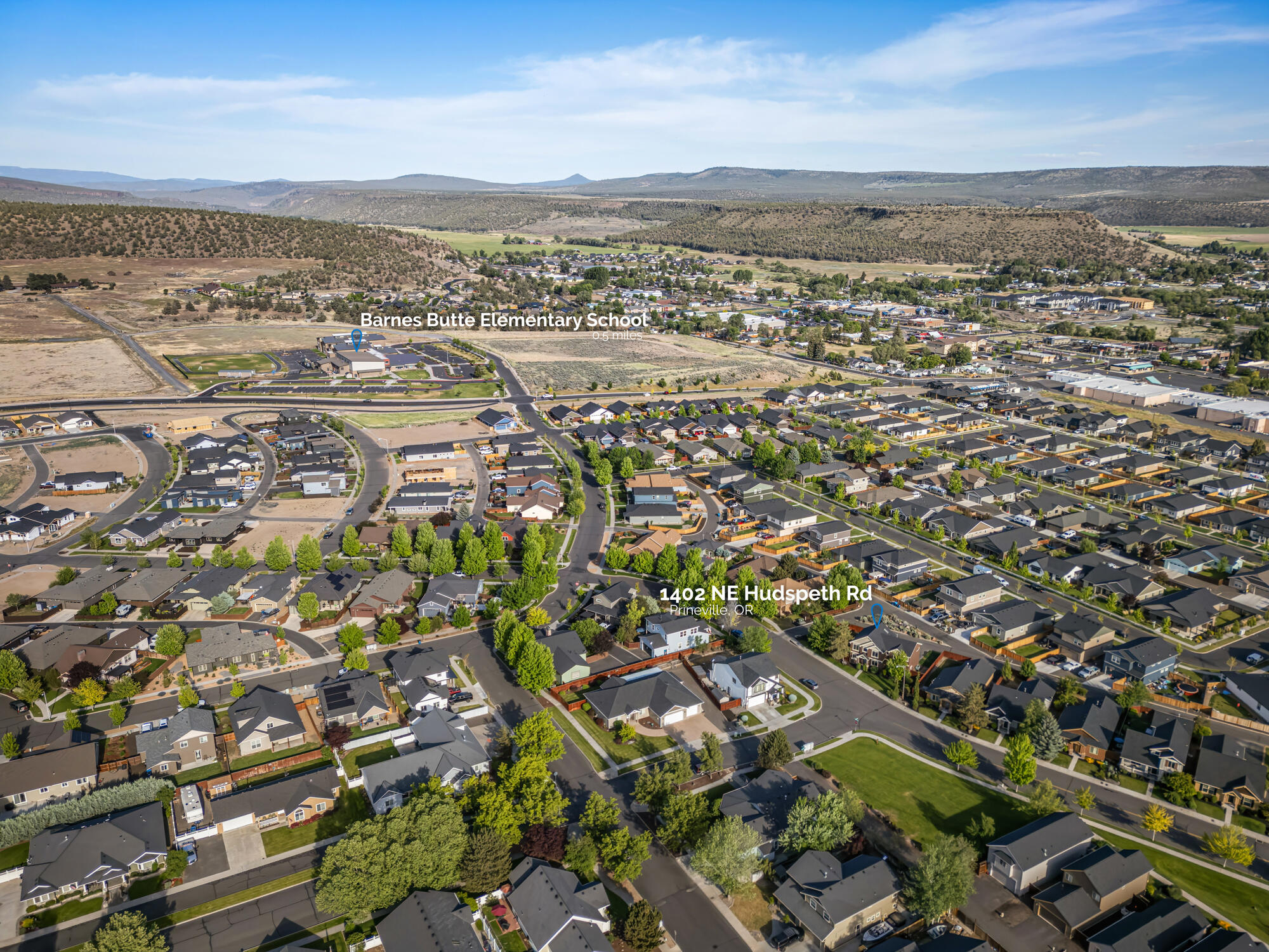 1402 Northeast Hudspeth Road Prineville, OR 97754 - Photo 33 of 36 an aerial view of multiple house