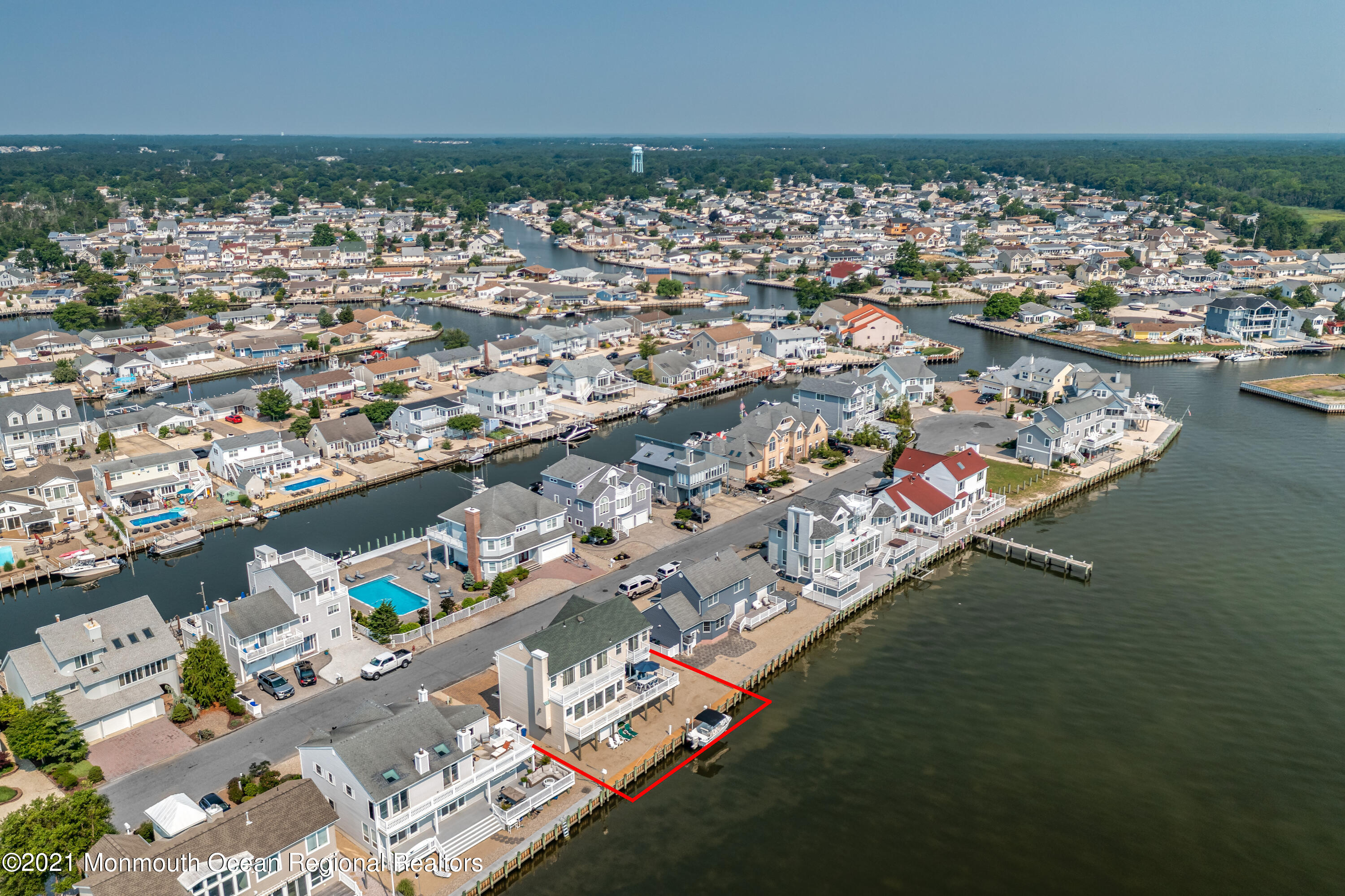 117 Clifton Road Barnegat, NJ 08005 - Photo 6 of 44 an aerial view of a city with ocean view