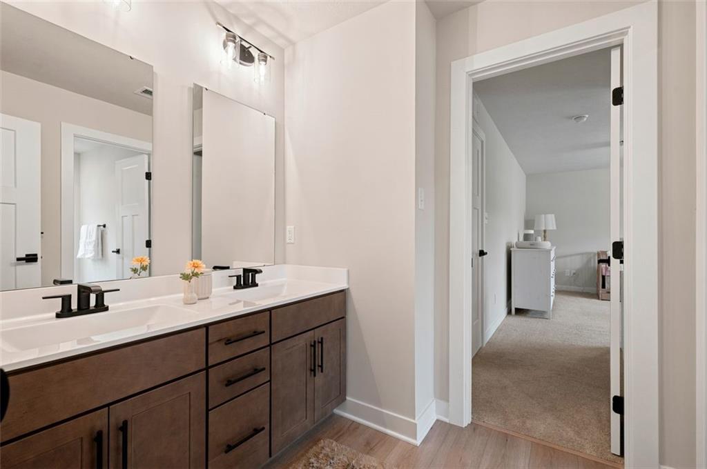 2001 Shelly Lane Mars, PA 16046 - Photo 26 of 39 a bathroom with a double vanity sink mirror and toilet