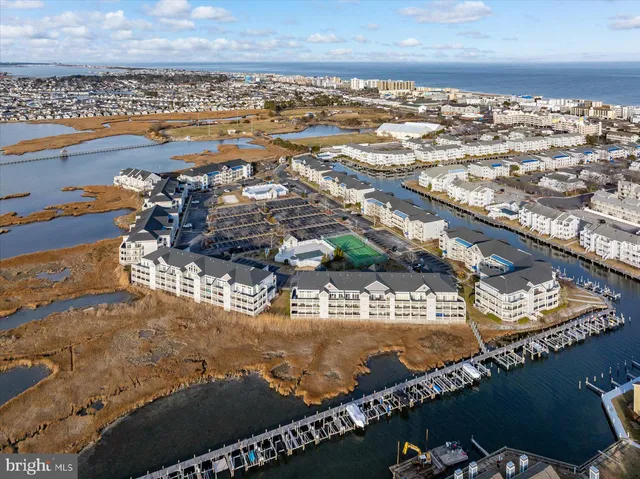 a view of a lake with a yard