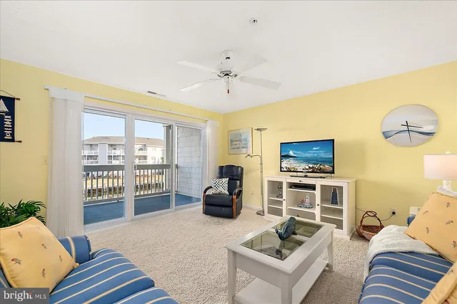 a living room with furniture kitchen view and a potted plant