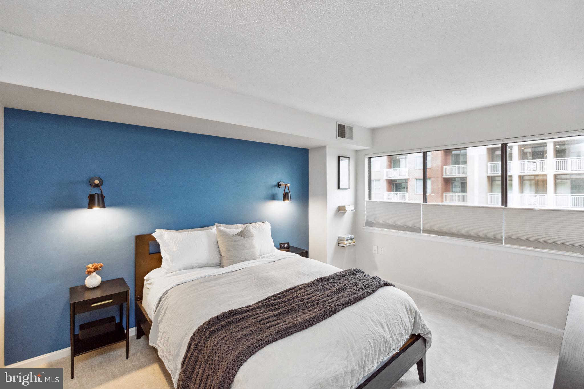 1301 North Courthouse Road, Unit 1414 Arlington, VA 22201 - Photo 1 of 41 Bedroom - new carpet and hue lights