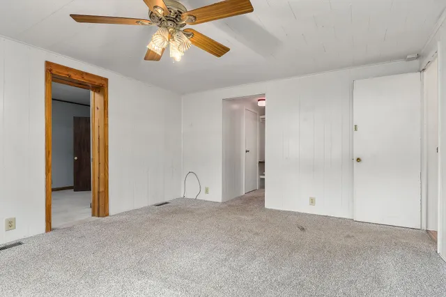 a view of an empty room