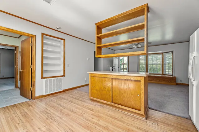 a view of storage and utility room in empty room