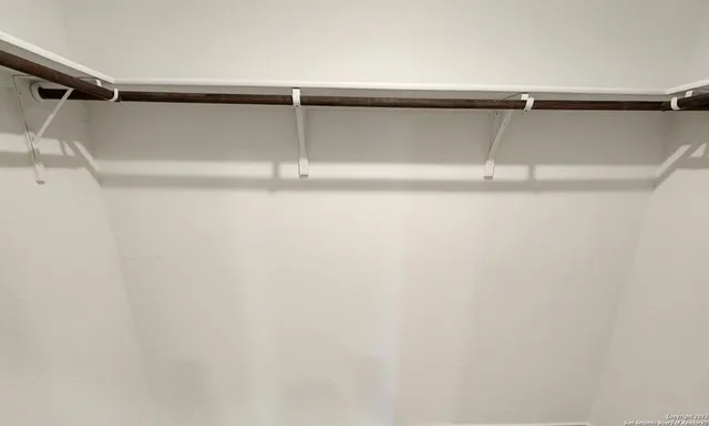 a close view of closet