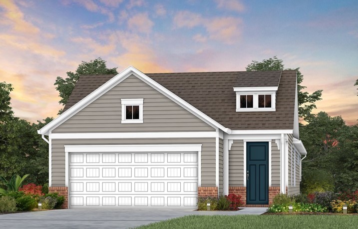 a house that has a tree in front of it