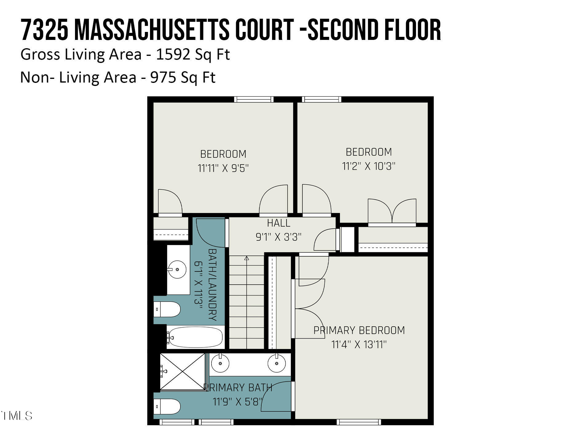7325 Massachusetts Court Raleigh, NC 27615 - Photo 31 of 31 7325_massachusetts_court_-second_floor