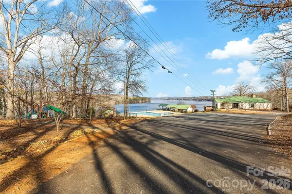 a view of a street with houses
