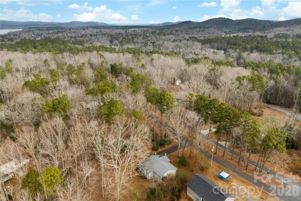 a view of lake with mountain