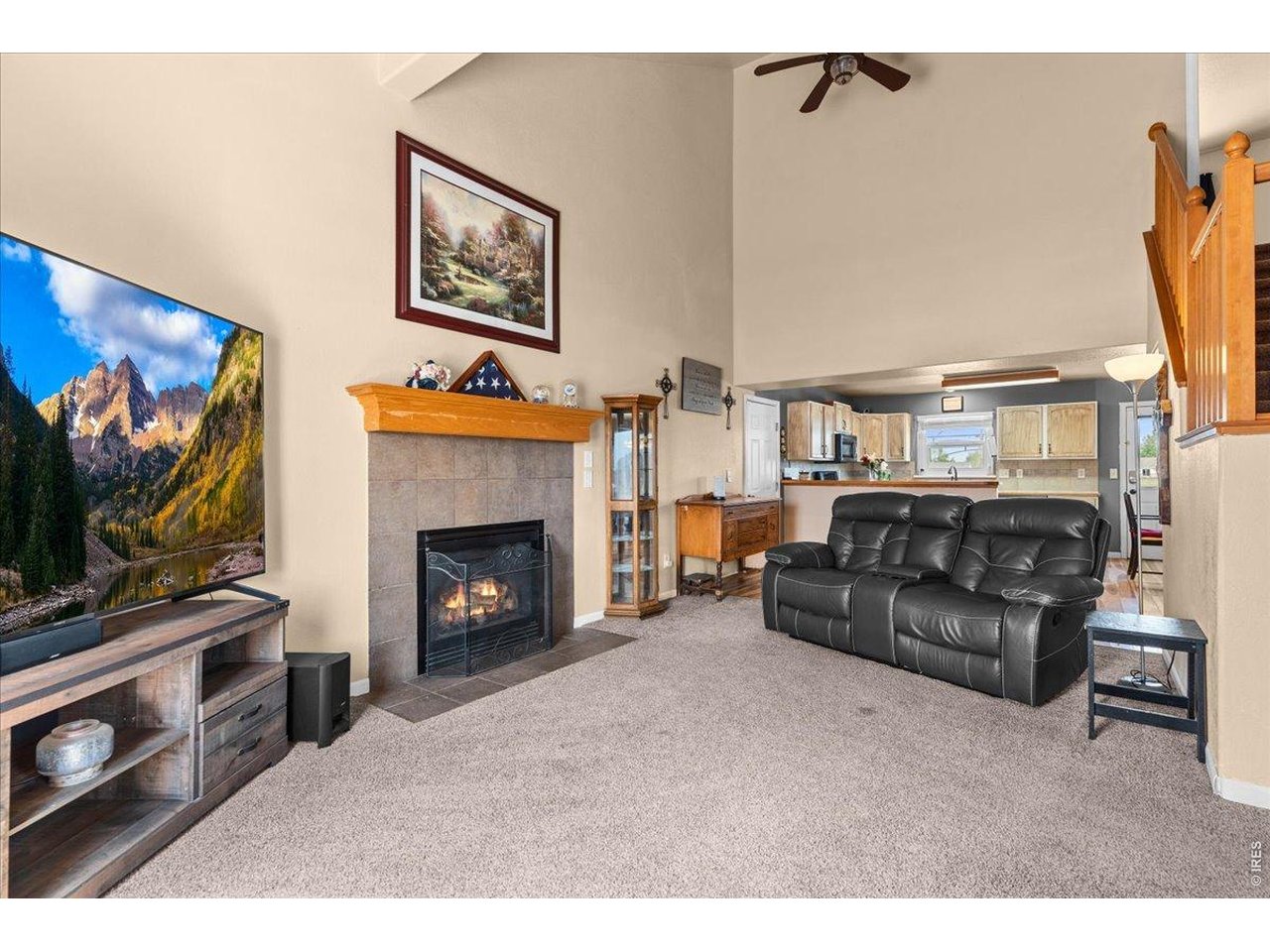 804 7th Street Pierce, CO 80650 - Photo 6 of 31 Living Room with Gas Fireplace