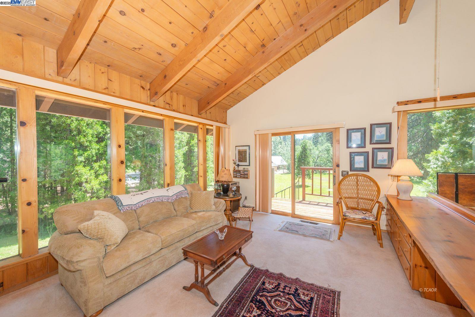 30 Dorleska Court Trinity Center, CA 96091 - Photo 22 of 50 a living room with furniture and a large window