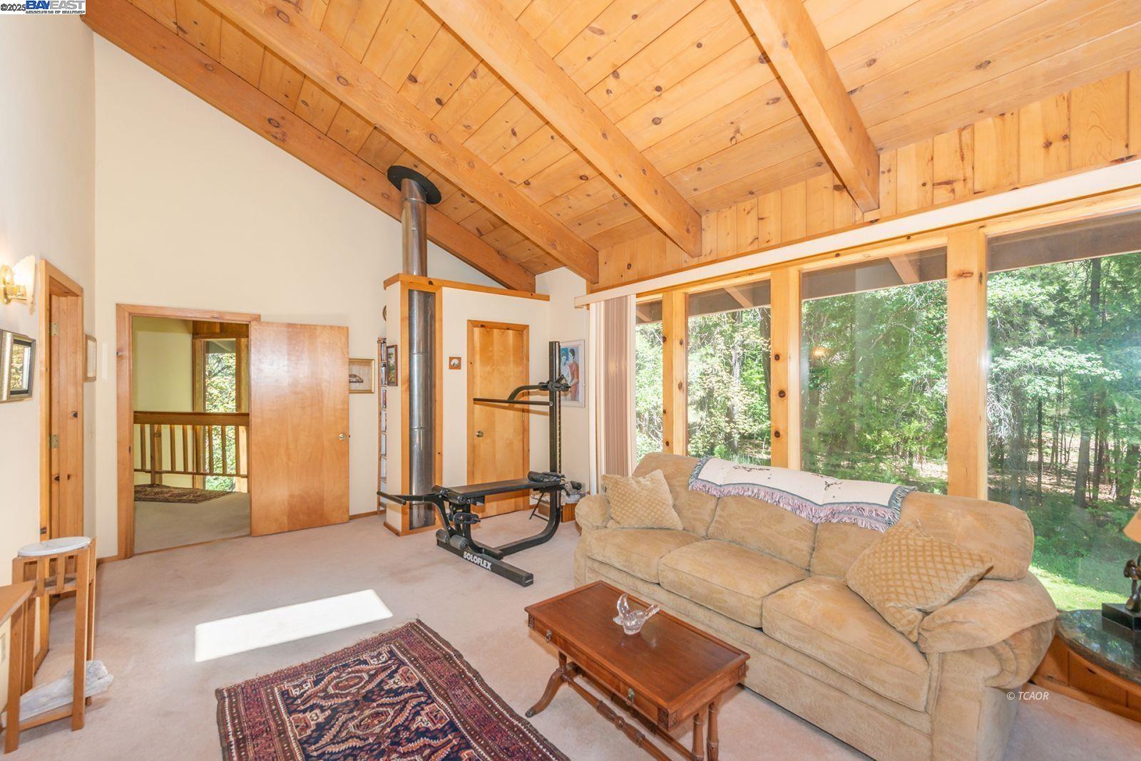 30 Dorleska Court Trinity Center, CA 96091 - Photo 26 of 50 a living room with furniture and a large window