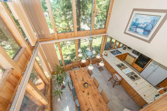 a view of a city from a balcony