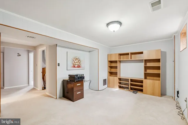 a room with furniture and closet