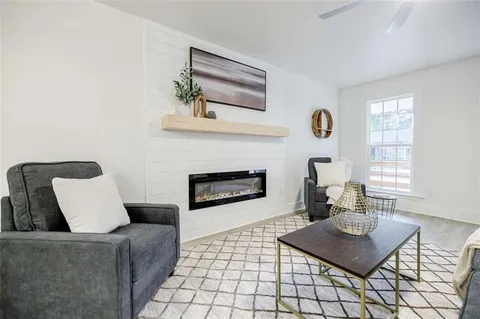 a close view of fireplace