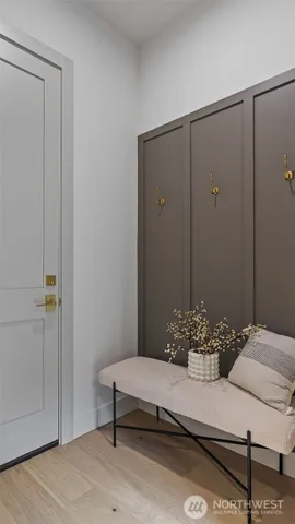 a view of a room with window wooden floor and glass door