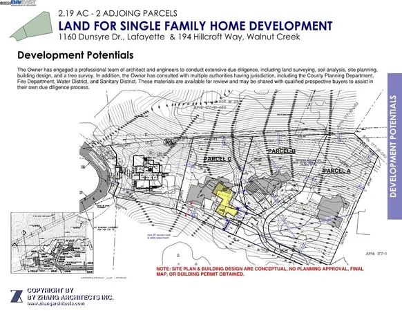 an aerial view of residential house with green space