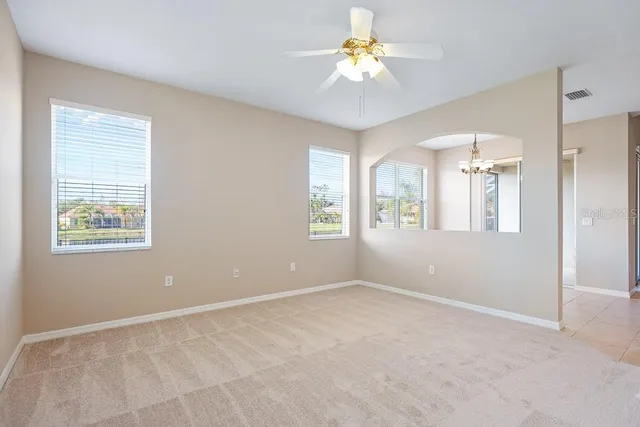 a view of an empty room