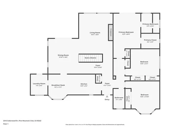 $795,000 | 2316 Cedarwood Drive, Pine Mountain Club, CA 93222