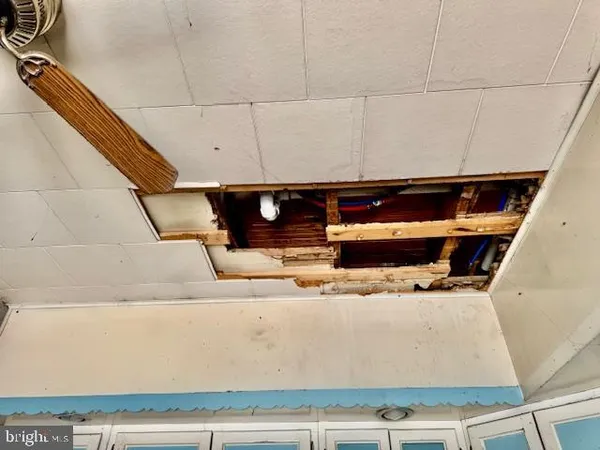 a close view of laundry room